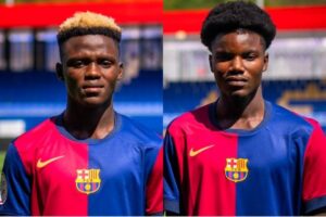 Oduro and Aziz make history as first players to join FC Barcelona straight from Ghana