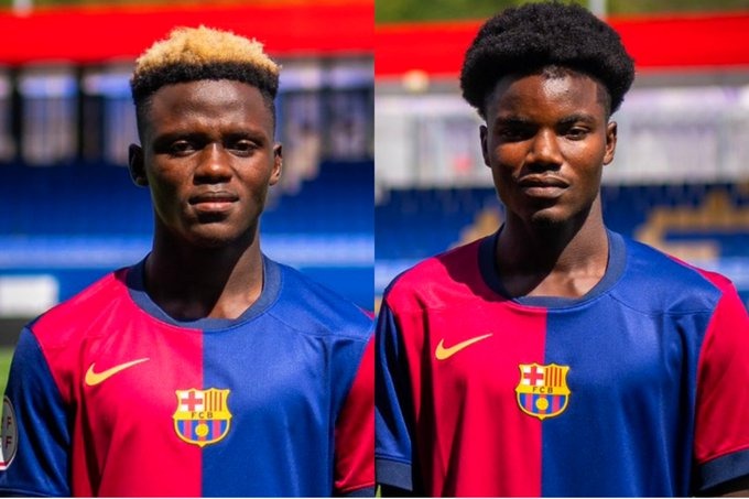 Oduro and Aziz make history as first players to join FC Barcelona straight from Ghana