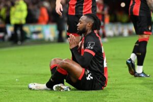 Semeyo marks 50th premier league appearance with superb finish in Bournemouth’s win over Southampton